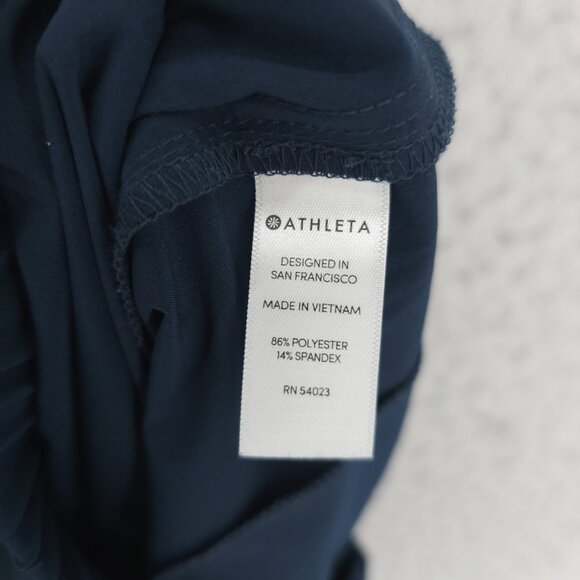 ATHLETA Aspire Ankle Pant Constellation Blue Cinch Lightweight EUC Size 0 - Picture 7 of 8